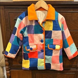 Mini BERNI Spring Child's Color Block Coat 3-4